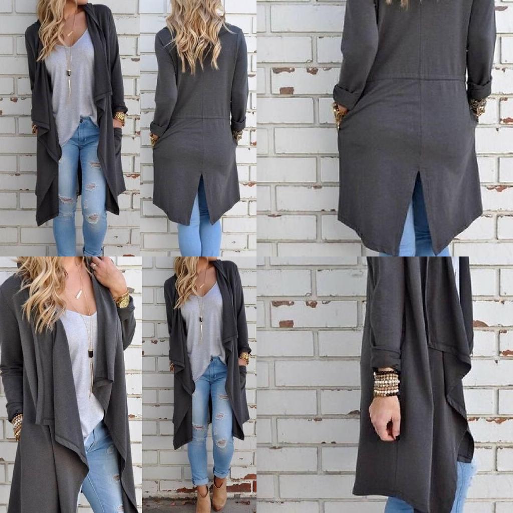 Casual Cotton Knit Cardigan Womens Open Front Loose Fit Long Sleeve Top For Versatile Wardrobe Essentials