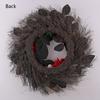 Decorative Halloween Door Wreath, Bone Hand and Skull Flower Wreath 45CM for Front Door Porch Placement, Table Display, Window Framing, and Holiday