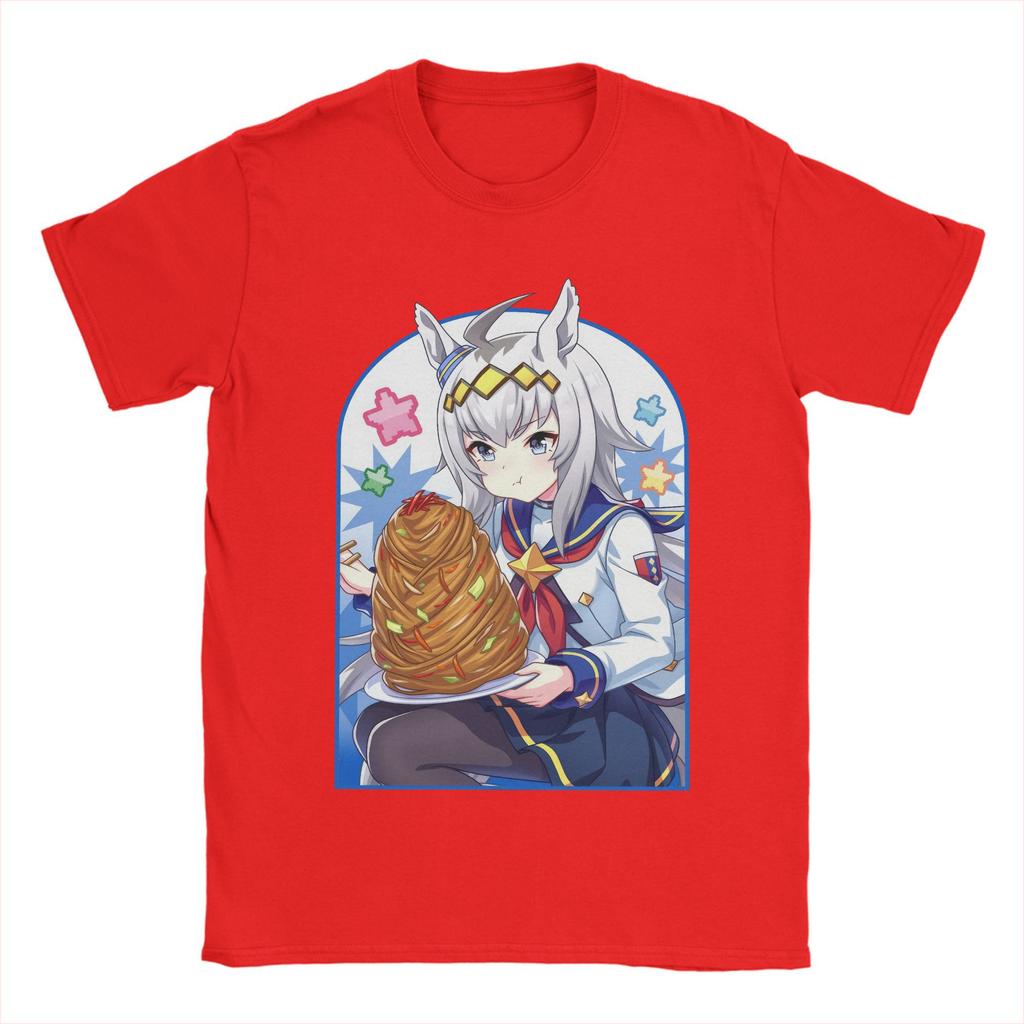 Men's T-Shirts Anime Uma Musume Pretty Derby Fashion Cotton Tee Shirt Short Sleeve  T Shirt Crewneck Clothes Summer