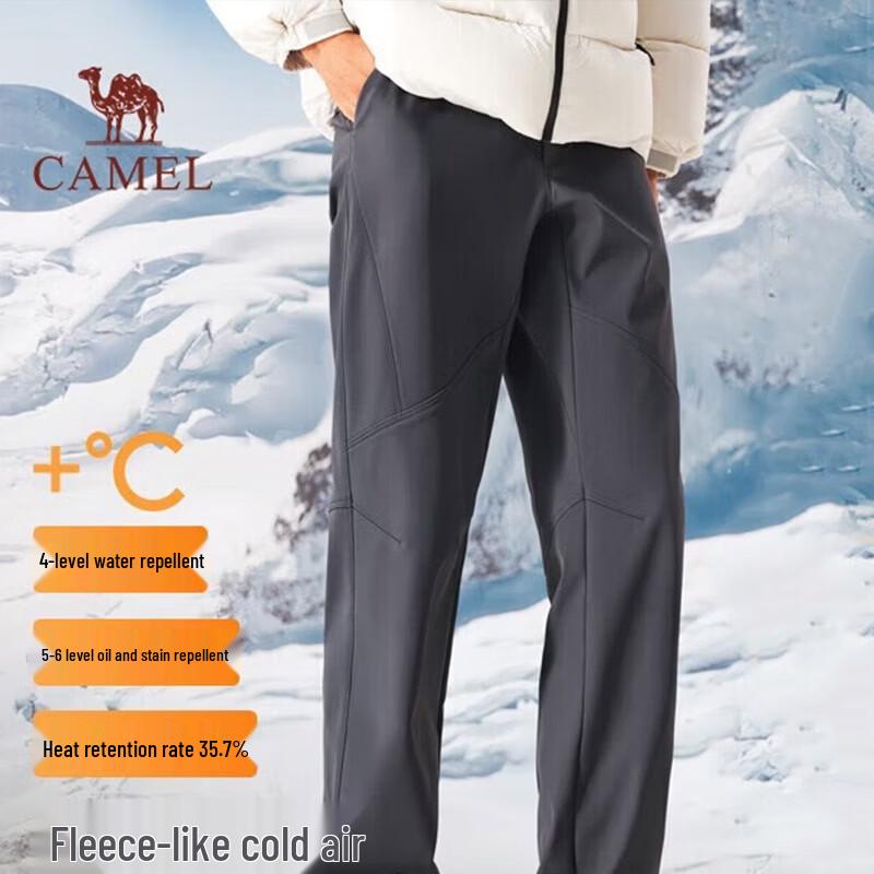 CAMEL Men s Fleece-Lined Outdoor Softshell Pants L