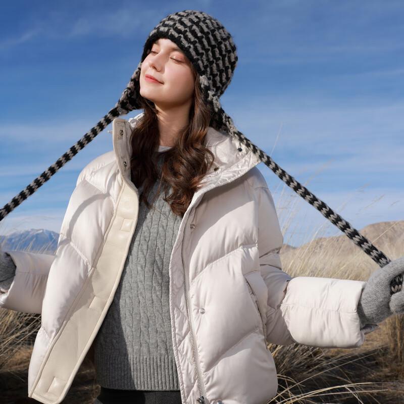 

SANCIA Женская 2025 Зимняя Водонепроницаемая Короткая Куртка с 90% Пуха S 155/80A