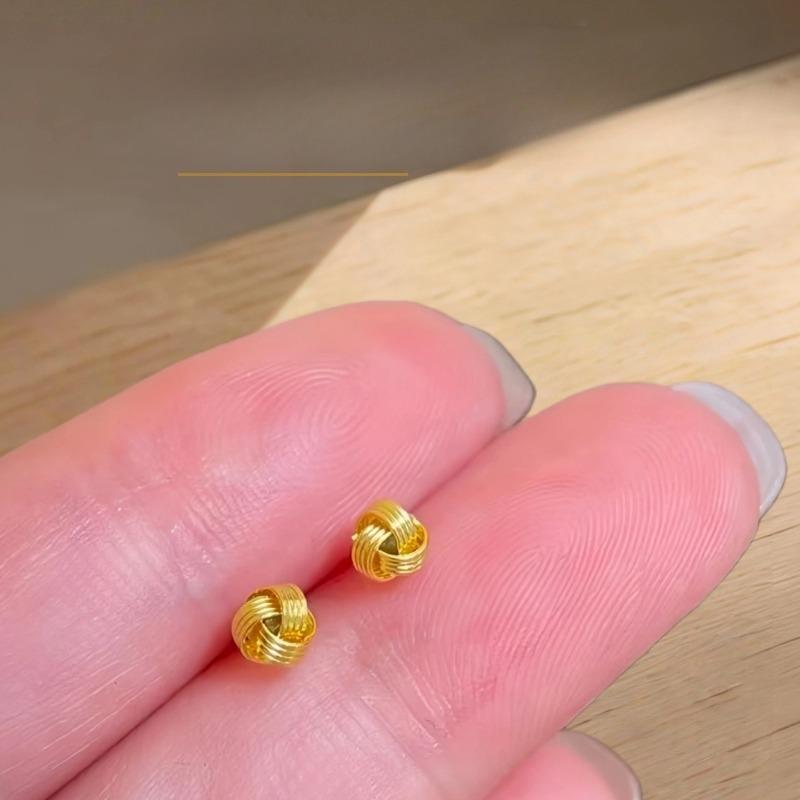 Simple New Style Stud Earrings with Exquisite Screw Design and Ear Bar Studs