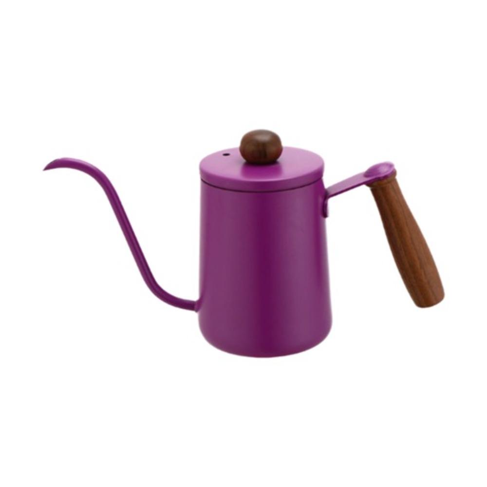 Wood Handle Pour Over Coffee Kettle Stainless Steel Hand Brewing Kettle  Coffee Making Style 1