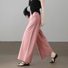 Demana Women's Soft Cotton Pleated Straight-Leg Cropped Pants
