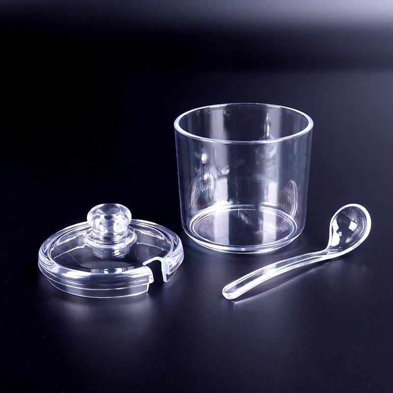 Food Grade Transparent Double-Layer Seasoning Bottle with Lid for Soy Sauce and Vinegar