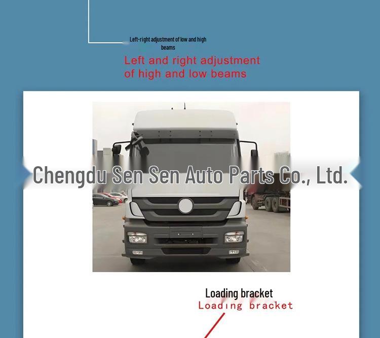 Dual-Lens LED Headlight Assembly with DRL for Mercedes-Benz Actros Axor MP1 Heavy Trucks