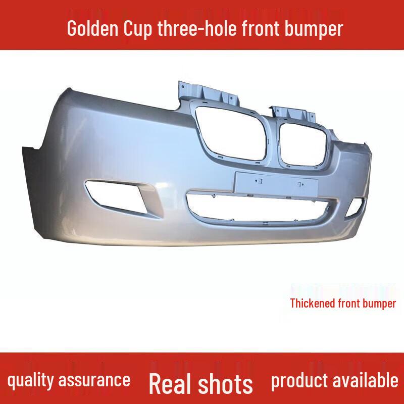 Front Bumper Guard for Jinbei Haixing A7/A9/A5 - Silver, Compatible with New and Old Models A5 Black Triangle Hole Front Bumper