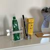 Stainless Steel Frosted Toothpaste Hand Cream Sauce Extruder Household Bathroom Supplies Toothbrush Rack Tooth Paste Dispenser