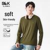 Baleno S&K Men's Waffle Knit Long-Sleeve T-Shirt