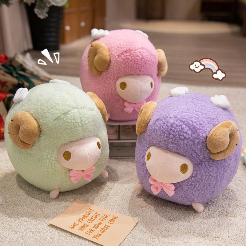 Cute Cute Chubby Lamb Doll Plush Toy Lamb Doll Children Soothing Rag Doll Birthday Gift
