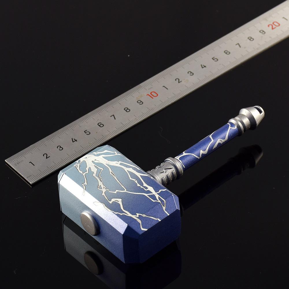 6Cm/13Cm Valorant Game Peripherals Smite Hammer Metal Weapon Model Keychains Collectible Backpack Key Ring Gifts For Boy Toy