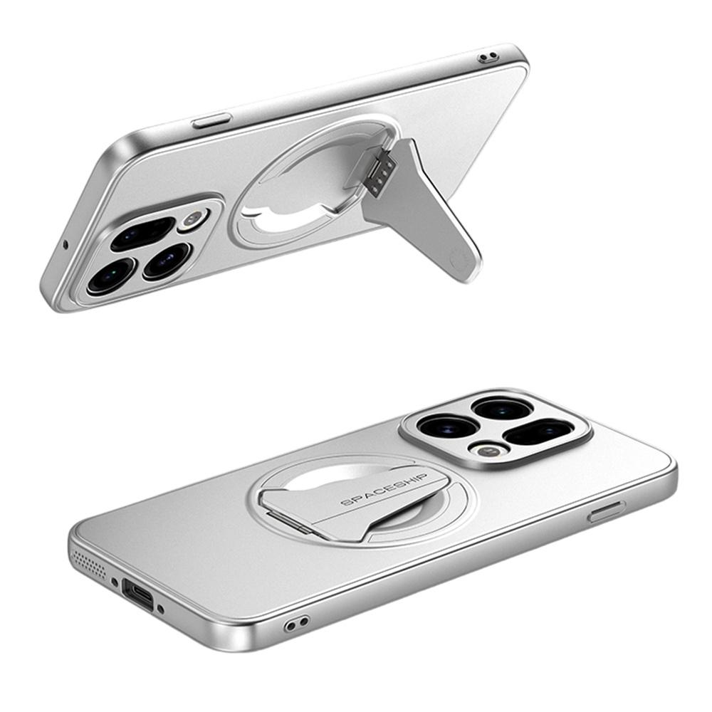 Pro Oppo Find X9 5G Magnetický kryt Skrytý stojánek Matný PC TPU zadní kryt telefonu s pocitem kůže