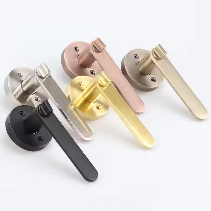 Zinc Alloy American Style Privacy Handle Lock for Bathroom, Restroom, or Storage Room