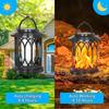 Solar Flame Lanterns Outdoor Waterproof Upgraded Flickering Flame Solar Lantern Lights Decorative Hanging Lamp for Yard Garden