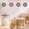 Scatola portaoggetti in acrilico con coperchio, porta-dispenser, barattolo in plastica trasparente, organizer per trucchi, contenitore da bagno, organizzazione storage