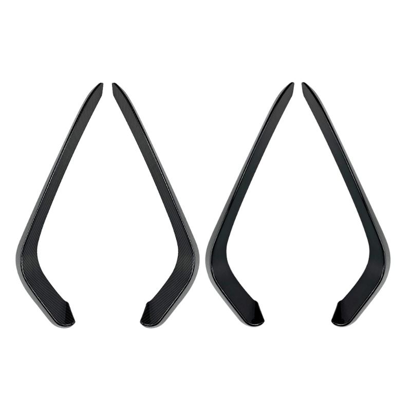 ABS Front Wind Deflector For 2017-2019 Car Spoiler Canards Auto Front Bumper Lip Splitter Anti-Collision Diffuser