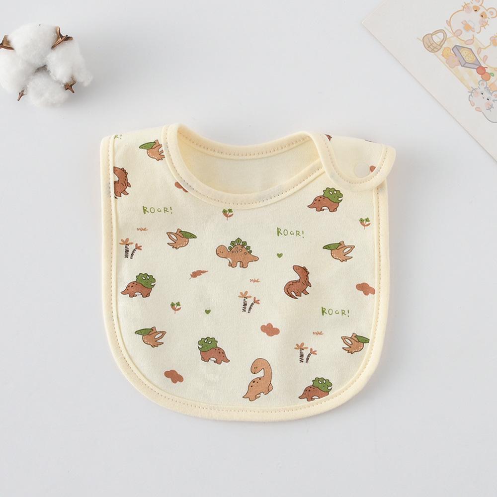 Korean-Style Cartoon Cotton Baby Bib – Waterproof, A-Class Saliva Towel
