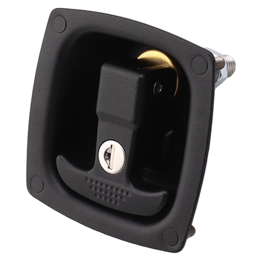 T Handle Door Latch 4x6mm Hole Spacing Zinc Alloy Folding Rotary Compression Toolbox Entrance