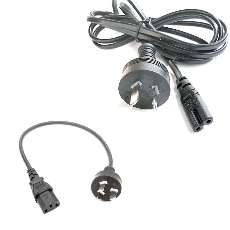IRAM Standard 2-Pin 8-Shaped Power Cord for Beauty Devices and Audio Equipment Argentine power cord