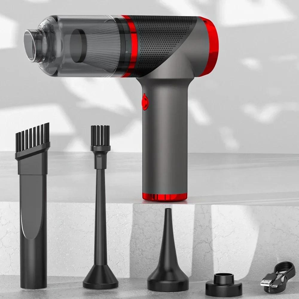 

SZUK Мини-автомобильный пылесос Ручной Мощное всасывание Уборочная машина Портативный пылесос и клавиатура для Автомобиля Дома Беспроводной чёрный