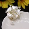 Perle Muschel Kirschblüte Zirkon funkelnde Diamant Blume Truhe für den Eingang Geschenk für Geschenk-Box enthalten Brosche, Damen Corsage, Dekoration,
