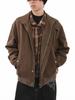 Men's Retro Plaid Stand-Up Collar Jacket - Autumn/Winter Trendy Couple Top