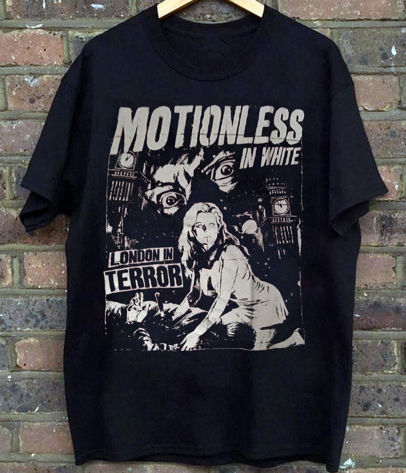 Rare Motionless in White Band Tour Black Cotton T-Shirt S