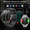 2025 Ny GPS Sport NFC Mote Smartklokke Herre 1.85 "AMOLED Skjerm Puls Blodtrykk Helse Smartklokke For IOS