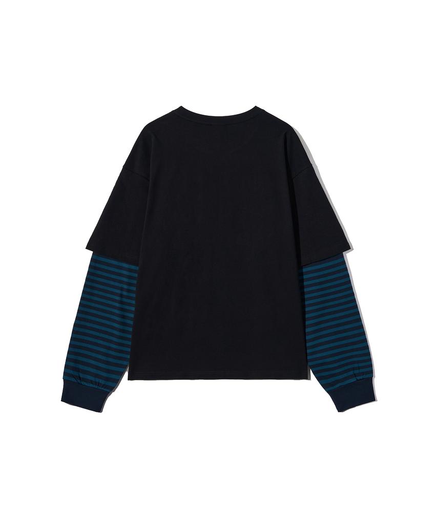 GAKKAI UNIONS Rust Layered Long Sleeve Black