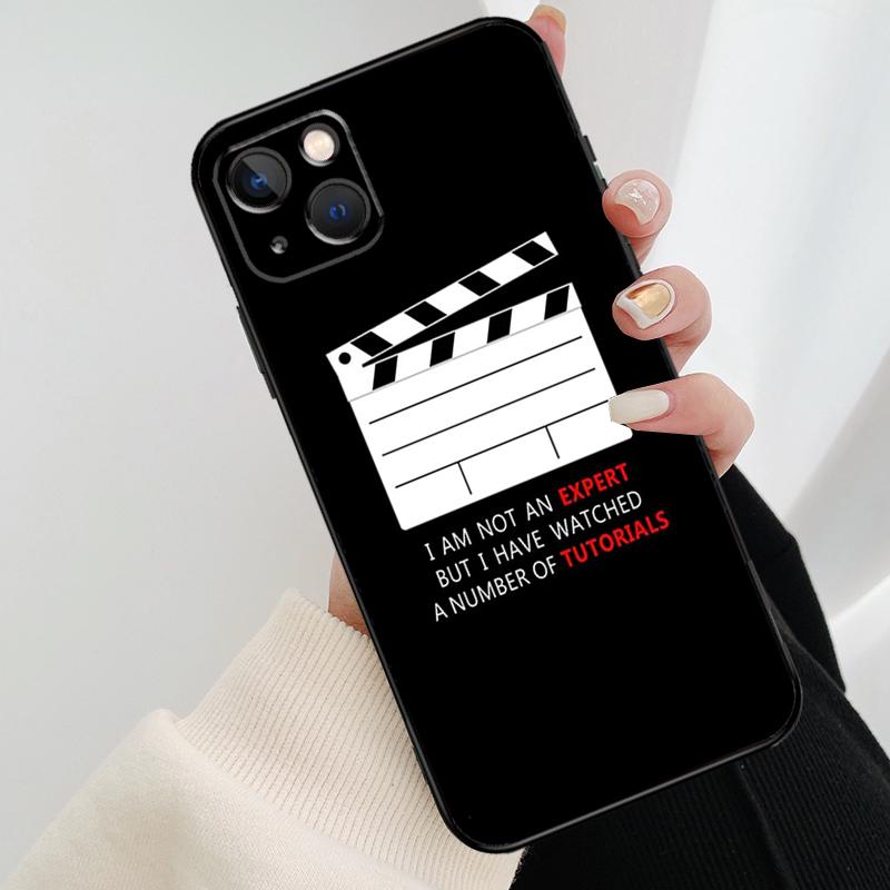 

Милый Кино Хлопушка для Фильма Чехол для Телефона Для iPhone 17 Pro Max 14 13 12 11 15 16 Pro Max mini 16 15 Plus 16e 17 Air Cover iPhone 13Pro MAX