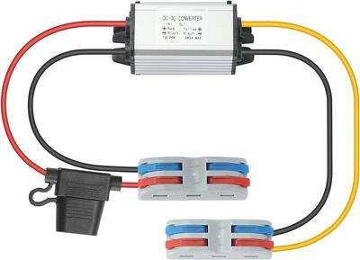 Convertitore YABOANG 8-32V a 5V, Step-Down, Convertitore DCDc, Convertitore di Tensione con Fusibile 5V5A 25W