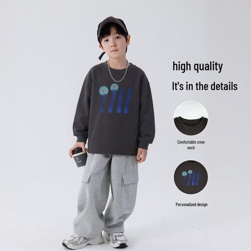Kids' Cotton Long-Sleeve Print T-Shirt