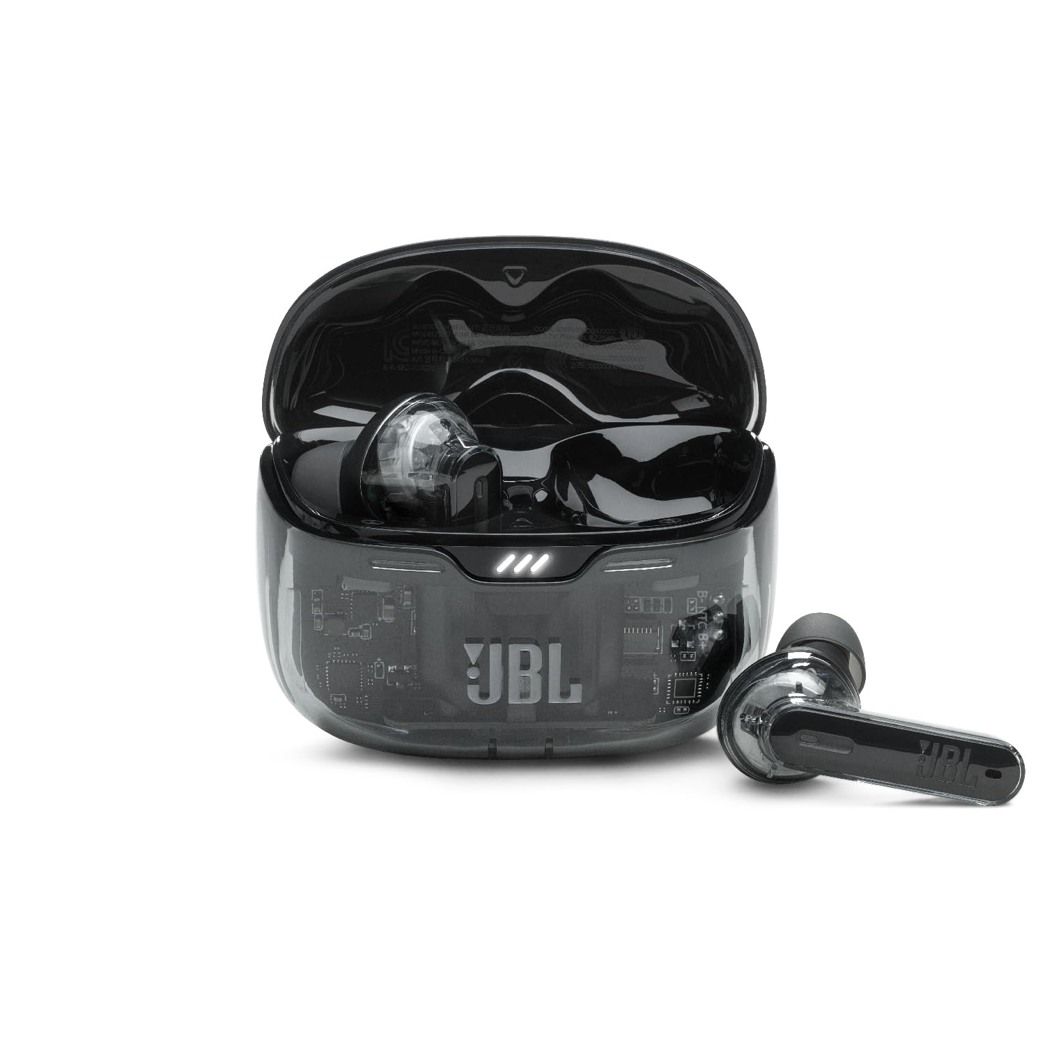 

True Wireless Earbuds with Active Noise Cancelling, Skeleton Transparent Ambient Sound, IP54, Ghost Black