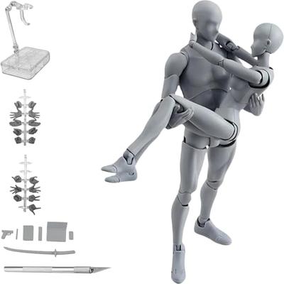 Drawing Mannequin, Model Doll, Figure, Body Doll, Manga Character, Illustration, Drawing Practice, Art, Male, Female, Model, 1/12 Scale, with Stand, D