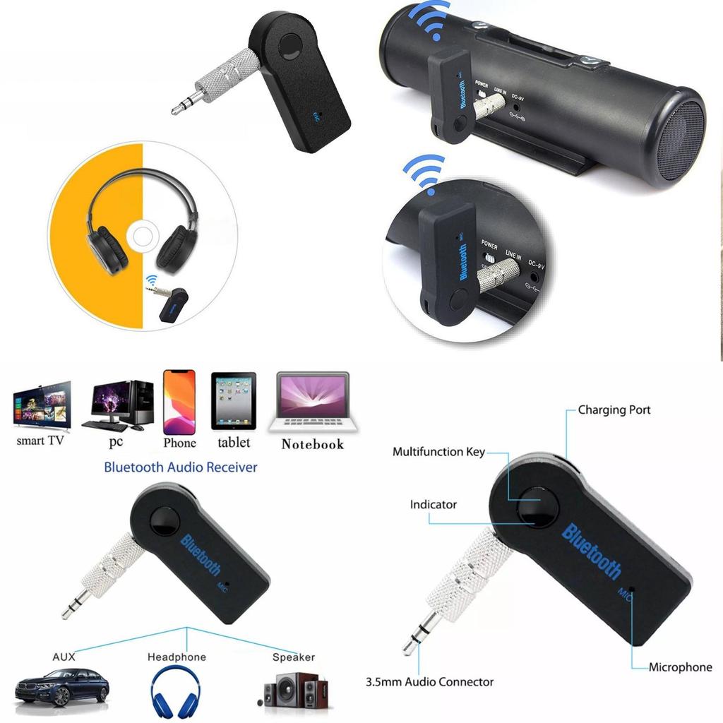 Hochwertiger Auto Bluetooth Adapter 3,5 mm Kabelloser Audioempfänger für Autos