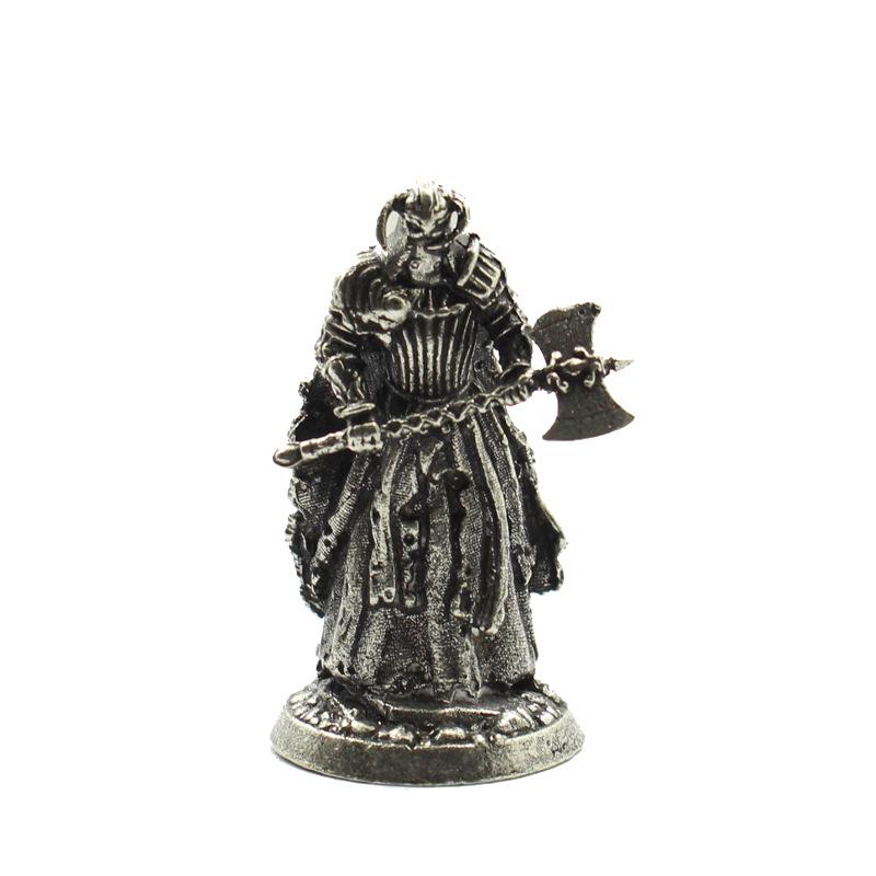 Pure Brass Humanoid Soldier Figurine - Phantom Legion Wargame Toy Ornament for Boys