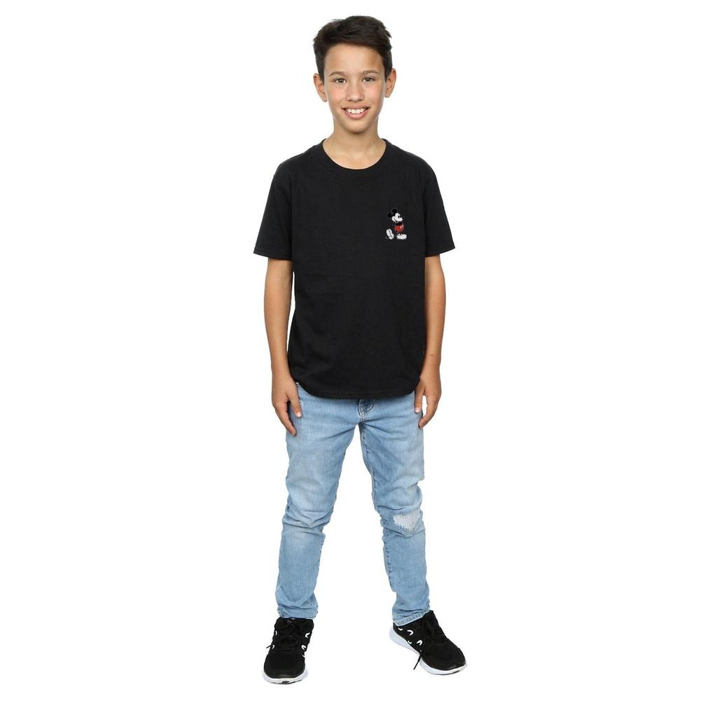 Disney Boys Mickey Mouse Kickin Retro Chest T-Shirt