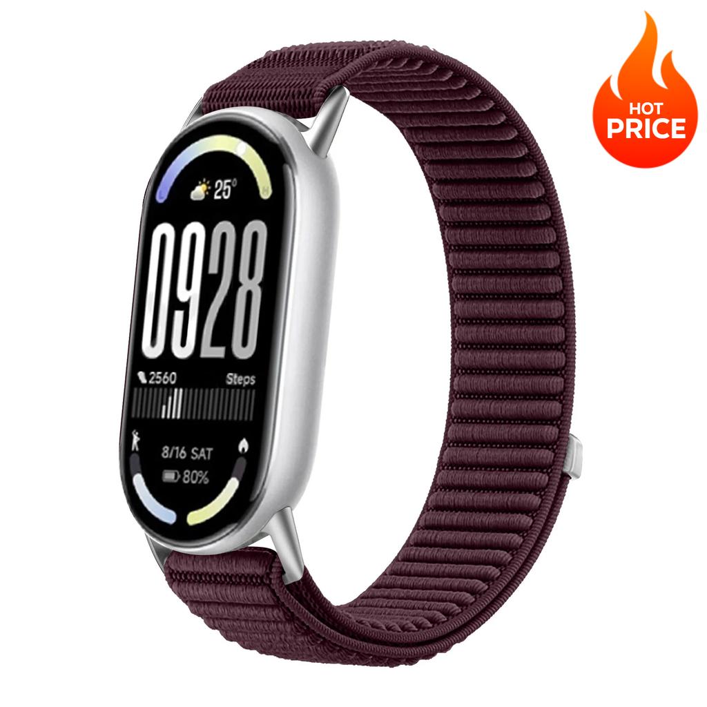 Sports Nylon Strap for Xiaomi Mi Band 10 9 8 Smart Bracelet Wristband Watchband for Mi Band 10 9 Replacement Band Accessories