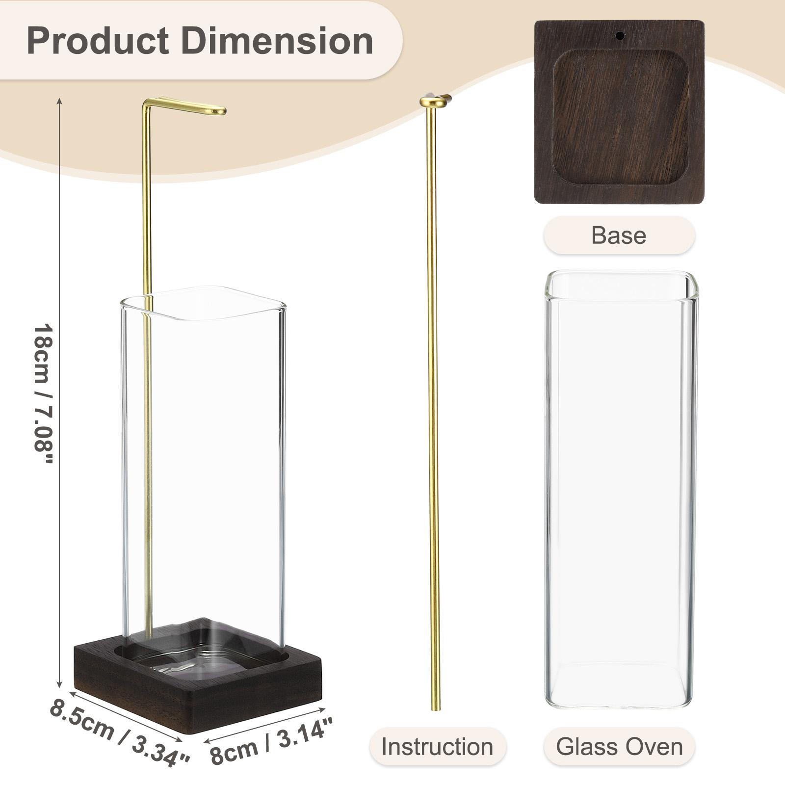 

Incense Holder Modern Incense Burner with Removable Glass Ashes Catcher Incense Sticks Base for Room Decor Yoga Meditation