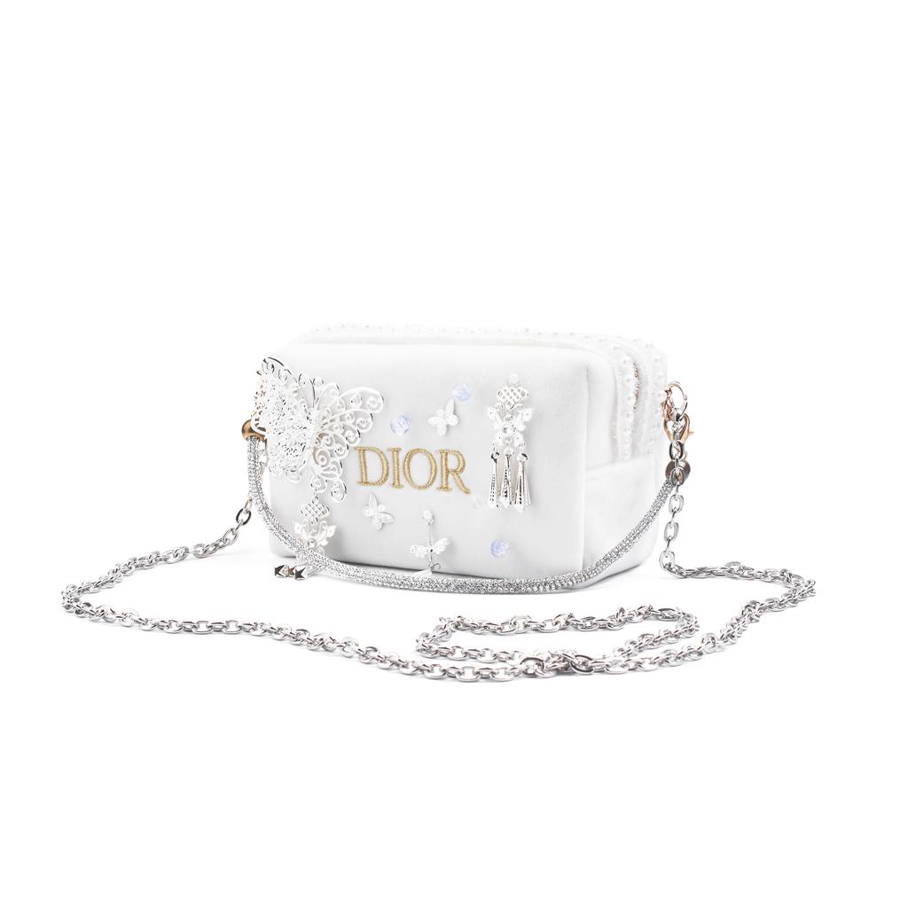 Kézzel készített DIY Dior ihletésű Újraalkotott Kozmetikai Táska