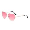 New Heart-Shaped Sunglasses Vintage Trendy Street Shooting Shades Fashion Irregular Pink Heart Sun Glasses For Women