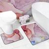 Marble Light Luxury Style Diatom Mud Floor Mat Bathroom Water Absorption Quick Drying Non-slip Wear-resistant Two-piece Set Foot Pad Entrance Door