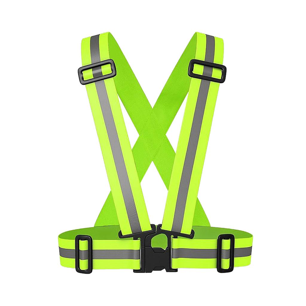 Hi Vis Lightweight Night Running Cycling Belt Adjustable Multiple Color Reflective Safety Strap Vest 4cm Width