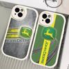 Carcasă Telefon Verde J-John Truck D-Deeres Pentru IPhone 11 12 13 14 15 16 Pro Max Plus Copertă din Piele