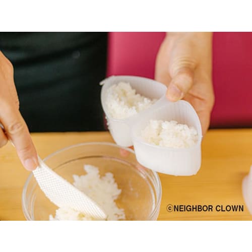 NEIGHBOR CLOWN Easy Onigiri Maker and Onigiri Mold [Quick Cooking/Make Onigiri Simultaneously by Simply Inserting into the Mold] Bento Box Cookware wi
