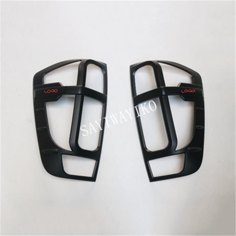 

2014-2019 ABS tail light Trim For Nissan Navara 2019 Pick Up Accessories Black Rear Lamp Cover For Nissan frontier 2016 2PCS
