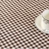 MYFTD Tablecloth, Dining Tablecloth, Checkered Pattern, Rectangular, Nordic, Pastoral Style, Stylish, Durable, Breathable Cotton Linen, Linen, Suitabl