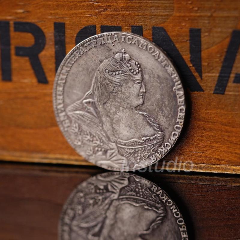 Antique Creative Gift, Russian 1737, Queen Silver Coin, Catherine II, Coin, Retro, Home Small Gift