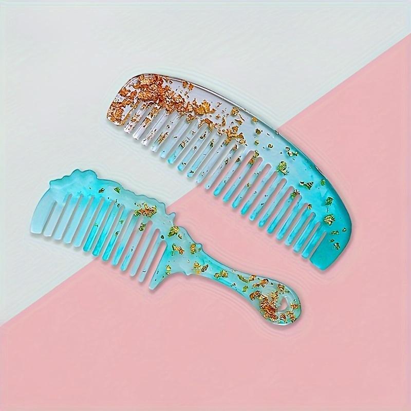 Resin Drop Glue Resin Comb Silicone Mold for Women Vintage Universal Hair Comb Silicone Mold for DIY Handmade