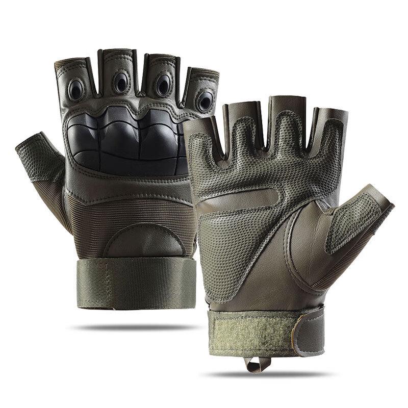 Mussel Tactical Softshell Fingerless Gloves
